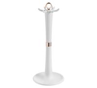 Ujjdwiurgh Support à Ustensiles de Comptoir Porte-Ustensiles Rotatif Support de Rangement pour Ustensiles Antidérapant Organisateur Rotatif Robuste Beige