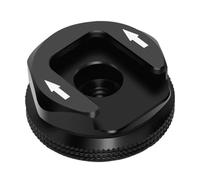 Ujjdwiurgh Support adaptateur pour trépied DSLR 6,35 mm Noir Micro vers Flash ColdShoe pour appareil photo, moniteur, accessoire de studio photo