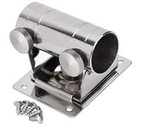 Ujjdwiurgh Support de Base de Parapluie de PêChe, Support de Support de Support de Parapluie en Acier Inoxydable RéGlable pour BoîTe de PêChe