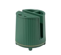 Ujjdwiurgh Support de Bureau pour Planche à Découper, Couteaux, Ustensiles, Coupe-Hachoir, Support Rotatif pour Ustensiles, Vert Foncé, Facile à Utiliser