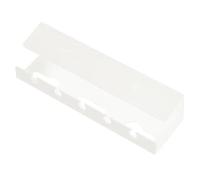 Ujjdwiurgh Support de câble sous la table, gestion des fils de carte d'alimentation, fixation de prise de bureau d'ordinateur sans perforation, étagère de rangement blanche