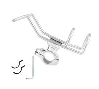 Ujjdwiurgh Support de canne à pêche en acier inoxydable 316 de qualité marine avec pince de fixation sur rail 25 mm Accessoires de bateau