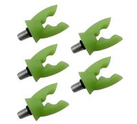 Ujjdwiurgh Support de canne à pêche fileté en silicone élastique antidérapant coupe-vent adapté pour la pêche alarme Vert