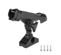 Ujjdwiurgh Support de Canne à Pêche Réglable pour Bateau, Dispositif de Support pour Poteau de Kayak, Fixateur de Poteau Fixe, Support Rotatif Gonflable