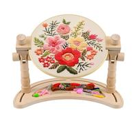 Ujjdwiurgh Support de cercle de broderie réglable - Rotation à 360 ° - Support de cadre de broderie pour travaux manuels
