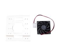 Ujjdwiurgh Support de disque dur 4 x 3,5 avec ventilateur de refroidissement pour boîtier PC, support empilable pour disque dur mécanique, compatible avec 4 disques durs B