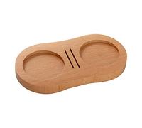 Ujjdwiurgh Support de filtre à café en bois pour tampon à expresso en bois - Base en bois - Tapis de tamper à expresso A