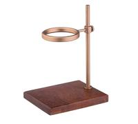Ujjdwiurgh Support de filtre à café réglable avec base en bois