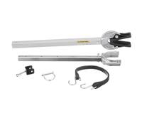 Ujjdwiurgh Support de Fixation de Moteur de Bateau en Caoutchouc, Siège D'Absorption Réglable, Support de Fixation de Moteur Hors-Bord de Navire, Protecteur de Poutre de Coque, Argent