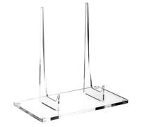 Ujjdwiurgh Support de livre en acrylique transparent pour assiette de présentation, carte postale, support pour livre d'images décoratif