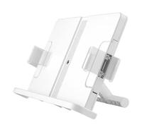 Ujjdwiurgh Support de Livre Mains - Support Réglable et Extensible pour une Lecture Confortable - Angle de 90°, Clips de Page Transparents Installation Facile