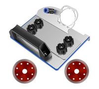 Ujjdwiurgh Support de Meuleuse D'Angle pour Coupe de Chanfrein à 45° de Carrelage, Support de Meuleuse avec Lames de Scie, Support Fixe pour Meuleuse D'Angle de Type 100