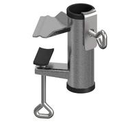 Ujjdwiurgh Support de parasol de terrasse, pince de parasol de terrasse, pince de parasol de balcon, support de parasol noir + gris
