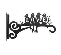 Ujjdwiurgh Support de plante à suspendre - Esthétique - 25,4 cm - Design en métal - Pour extérieur et intérieur - Beau motif oiseau