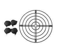 Ujjdwiurgh Support de pot de fleurs en métal sur roulettes pour intérieur ou extérieur