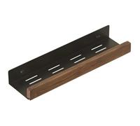Ujjdwiurgh Support de Rangement en Bois de Noyer Noir pour Salon, Salle de Bain, Support de Rangement Multifonction, Luminaire Mural de Luxe Non Perforé 40 cm