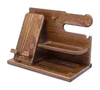 Ujjdwiurgh Support de rangement multifonction en bois pour téléphone portable, table de chevet, siège de téléphone portable, cadeau pour père