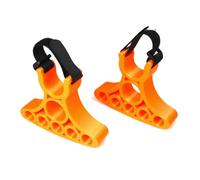 Ujjdwiurgh Support de Réparation de Vélo, Support de Guidon Ajustable 2 Pièces - Design Ergonomique, Prise Stable pour Outils de Cyclisme, Orange.