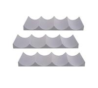 Ujjdwiurgh Support de Support de Support de Support de Bouteille D'Empilage D'Affichage de Vin Rouge de 3 Pièces Approprié au Support D'Affichage Empilable Polyvalent D'Hôtel de Bar de Cuisine, Gris