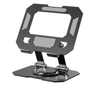 Ujjdwiurgh Support de tablette pliable à 360° - Support de bureau - Dissipation de la chaleur - Noir