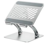 Ujjdwiurgh Support de tablette pliable et réglable à double tige - Support universel pour écran de bureau - Pour tablettes et ordinateurs portables