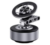 Ujjdwiurgh Support de téléphone magnétique pour voiture avec ventouse - Support de téléphone portable pliable - Gris