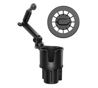 Ujjdwiurgh Support de téléphone magnétique rotatif à 360 degrés avec adaptateur de porte-gobelet de voiture pour téléphone portable