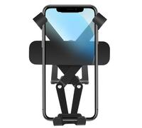 Ujjdwiurgh Support de téléphone portable en alliage d'aluminium noir pour voiture C-Class W204 2011-2013