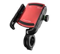 Ujjdwiurgh Support de Téléphone Universel pour Moto, Vue à 360°, Support de Téléphone pour Vélo pour Support de Téléphone Portable de 5,4 à 7,2 Pouces, Rouge