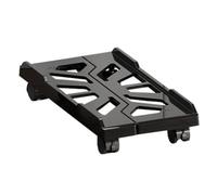 Ujjdwiurgh Support de tour d'ordinateur réglable pour unité centrale - Support de tour PC avec roulettes pivotantes - Noir