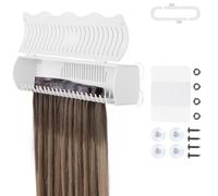 Ujjdwiurgh Support D'Extension de Cheveux pour le Coiffage, 4 Modes D'Installation avec Outil, Support D'Extension de Cheveux Conçu pour le Lavage A