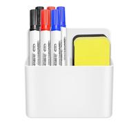 Ujjdwiurgh Support magnétique effaçable à sec pour marqueur et stylo et gomme pour tableau blanc, organisateur de rangement magnétique pour pot à crayons