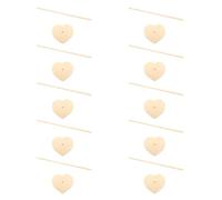 Ujjdwiurgh Support mural en bois, présentoir mural, décoration de table pour fête d'anniversaire d'enfants, mariage, cœur d'amour + bâton d'insertion