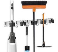 Ujjdwiurgh Support mural en métal pour balai et serpillère - Système de rangement pour garage, jardin, cuisine