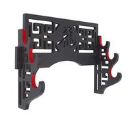 Ujjdwiurgh Support mural en velours avec bandes en feutre pour Katana Wakizashi (dragon à 3 niveaux)