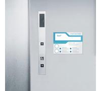 Ujjdwiurgh Support Mural pour Panneau en Acrylique de 4 X 6 Pouces, Cadre Mural Transparent avec Adhésif Double Face pour Le Bureau et, Paquet de 10