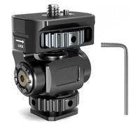 Ujjdwiurgh Support réglable pour appareil photo reflex numérique avec griffe à froid 1/4 vis pour appareil photo, flash, micro