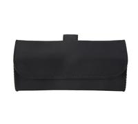 Ujjdwiurgh Support universel pour lunettes de soleil de voiture, étui à lunettes de soleil en cuir, accessoires de rangement, noir