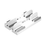 Ujjdwiurgh Support vertical réglable pour ordinateur portable 3 emplacements rembourré pour ordinateur portable 16" Stabilité améliorée B