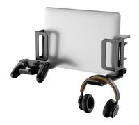 Ujjdwiurgh Support vertical réglable pour ordinateur portable - Sans perçage - Pince de bureau latérale - Noir