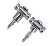 Ujjdwiurgh Supports de Boucle de Corde de Guitare éLectrique avec Vis de Guides D'Arbre de Accessoires de Guitare Argent