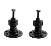 Ujjdwiurgh Supports de Main Courante D'Escalier de Tuyaux de Fer à 2 Packs, Épaissis et Durables, Fixations Du Support Industriel à Mural