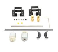 Ujjdwiurgh Système de Conduite de Pièces de Bateaux RC Complète Système de Moteur 130 avec Siège de Moteur + Couplage en Cuivre + Arbre de 15 cm + Hélices