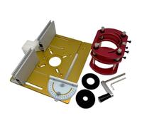 Ujjdwiurgh Système de Levage de Toupie et Plaque D'Insertion de Table de Toupie en Aluminium, Tondeuse Électrique, Gravure sur Bois, Machine à Rainurer, Or