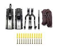 Ujjdwiurgh Système de Levage de Vélo au Plafond du Garage - Rangement à Poulie avec Supports de Vélo, Support Efficace et Peu Encombrant pour Vélos