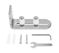 Ujjdwiurgh Système de montage mural pour porte coulissante moderne et chromée - Roulements à billes réglables - Pour toutes les tailles de portes