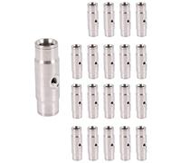 Ujjdwiurgh Système de refroidissement par brumisation de 3/8" Joint de connexion rapide Buse de brume 3/16" Connecteur en T (20 pièces) (diamètre : 1,9 cm, couleur : buse unique)