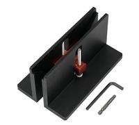 Ujjdwiurgh Table de Toupie avec Fixation Cannelée à Angle Droit, Cadre en Bois, Tenonnage, Fente, Pince D'Alimentation de Sécurité, Cadre de Fabrication Auxiliaire