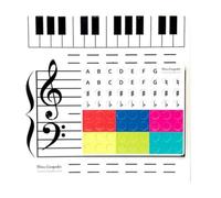 Ujjdwiurgh Tableau de Portée Musicale Magnétique en Papier Effaçable, Jouet Didactique Amusant pour Enfants, Fabriqué avec Soin et