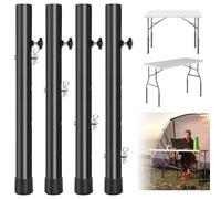 Ujjdwiurgh Tables Métalliques Extensions de Jambe, Extension de TableLE de Pliage à 4 Packs, Supports/Hauteurs Lourdes 4 Niveaux/Hauteurs